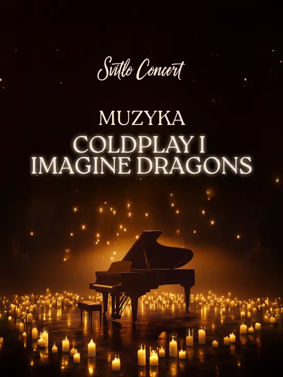 Muzyka Coldplay i Imagine Dragons przy świecach