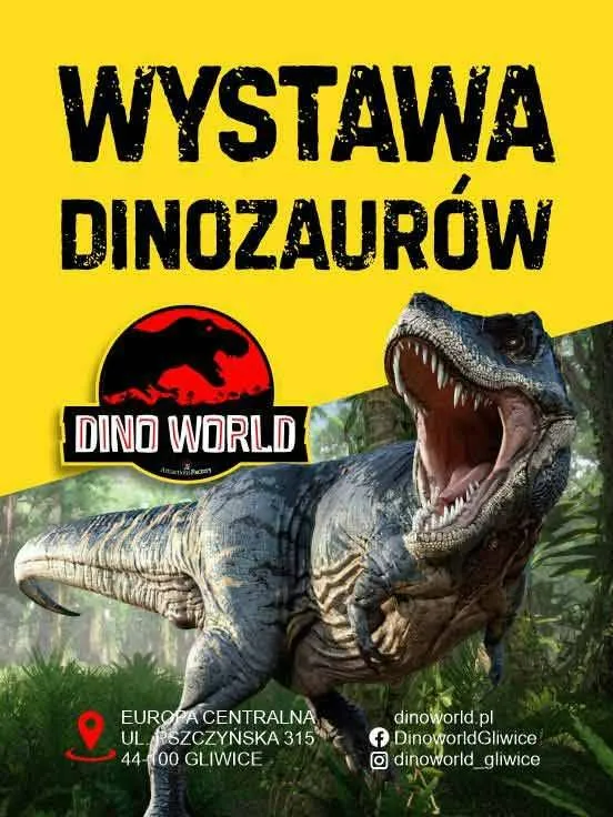 Dinoworld - wystawa dinozaurów Gliwice