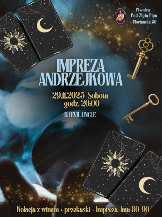 Andrzejki 2025 w Piwnicy pod Złotą Pipą