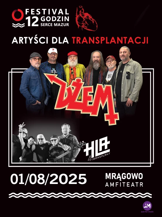 12 godzin - Serce Mazur: Dżem + HLA 4transplant