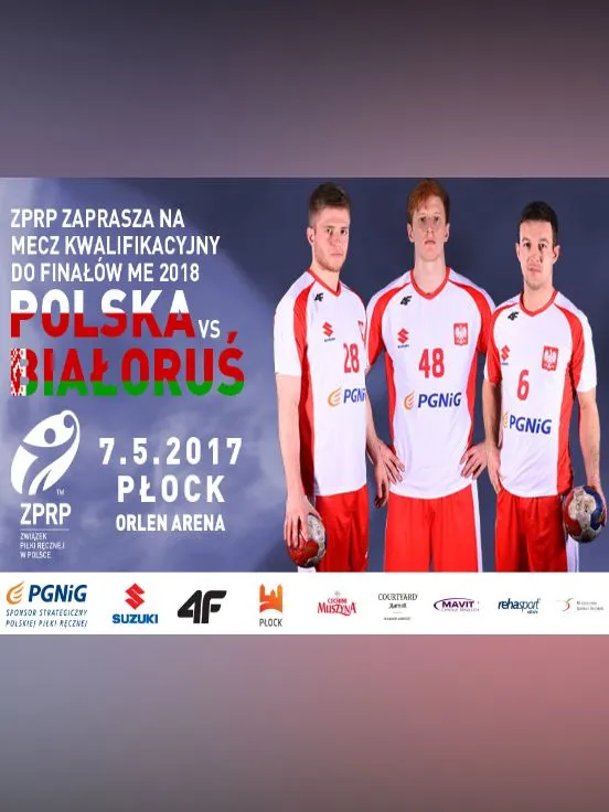 Mecz kwalifikacyjny do finałów ME 2018 w piłce ręcznej mężczyzn: Polska-Białoruś