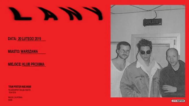 LANY “MALIBU NIGHTS” WORLD TOUR