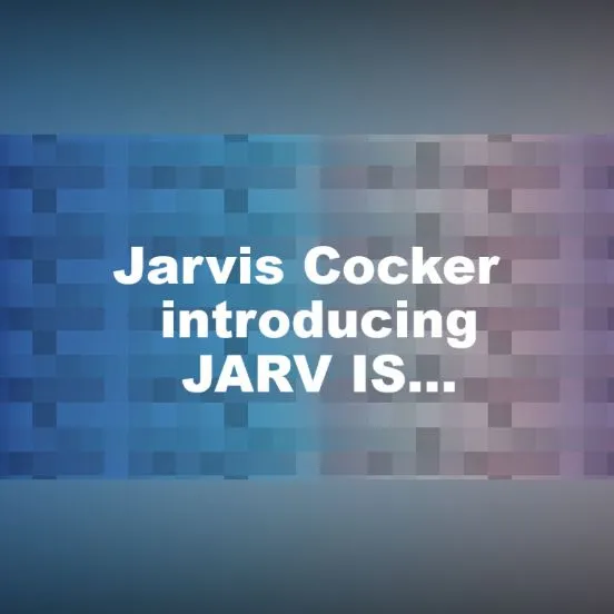 Jarvis Cocker introducing JARV IS...