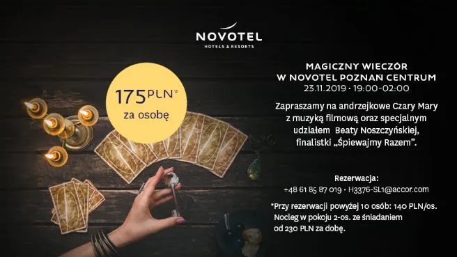 Magiczny wieczór Andrzejkowy w Novotel Poznań Centrum