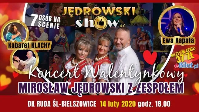 Koncert Walentynkowy Mirosław Jędrowski z zespołem