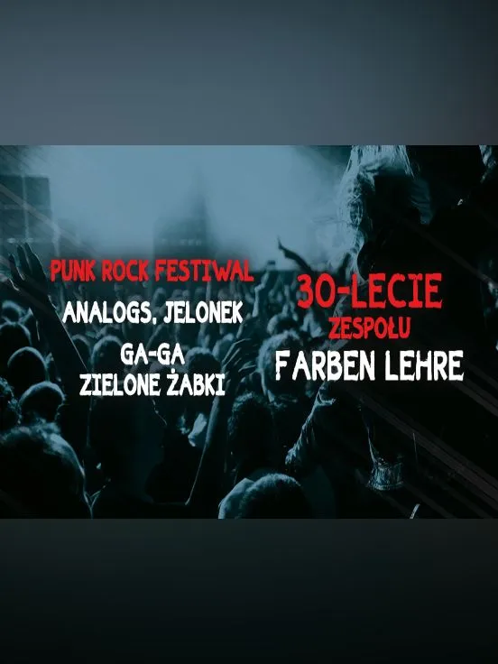 Punk Rock Festiwal: Analogs, Jelonek, GA-GA Zielone Żabki, Farben Lehre