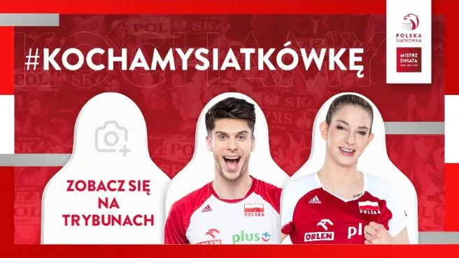 #KOCHAMYSIATKÓWKĘ - awatar ze zdjęciem na meczach Reprezentacji Polski w Piłce Siatkowej