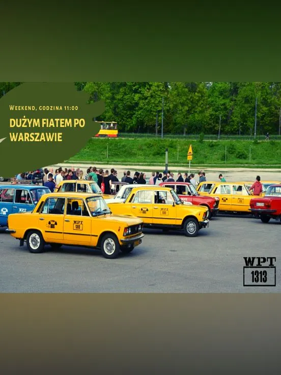 Dużym Fiatem po Warszawie