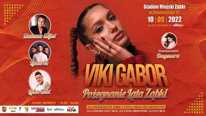 Pożegnanie Lata: Viki Gabor + Mateusz Mijal + Lunaria + Luka Rosi