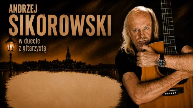 Andrzej Sikorowski w duecie z gitarzystą