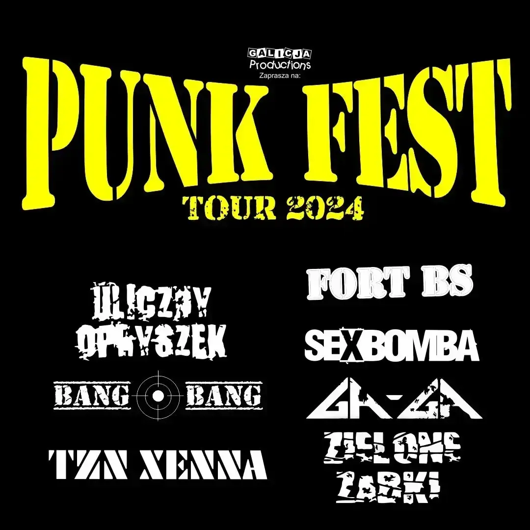 Punk Fest Tour 2024 Koncerty Rock bilety na eBilet.pl