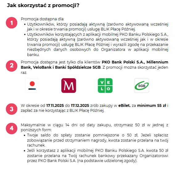Jak skorzystać z promocji? 