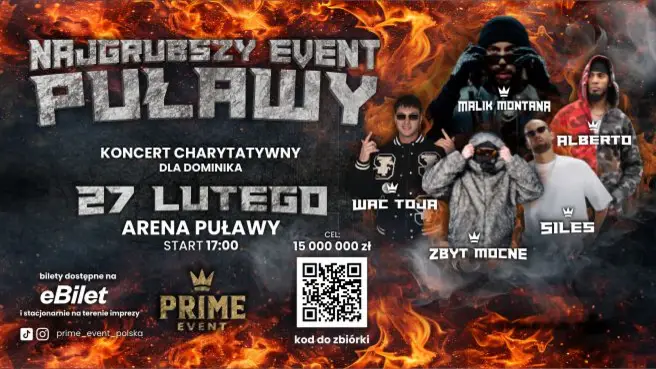 MALIK MONTANA ALBERTO ZBYT MOCNE WAC TOJA SILES – KONCERT CHARYTATYWNY
