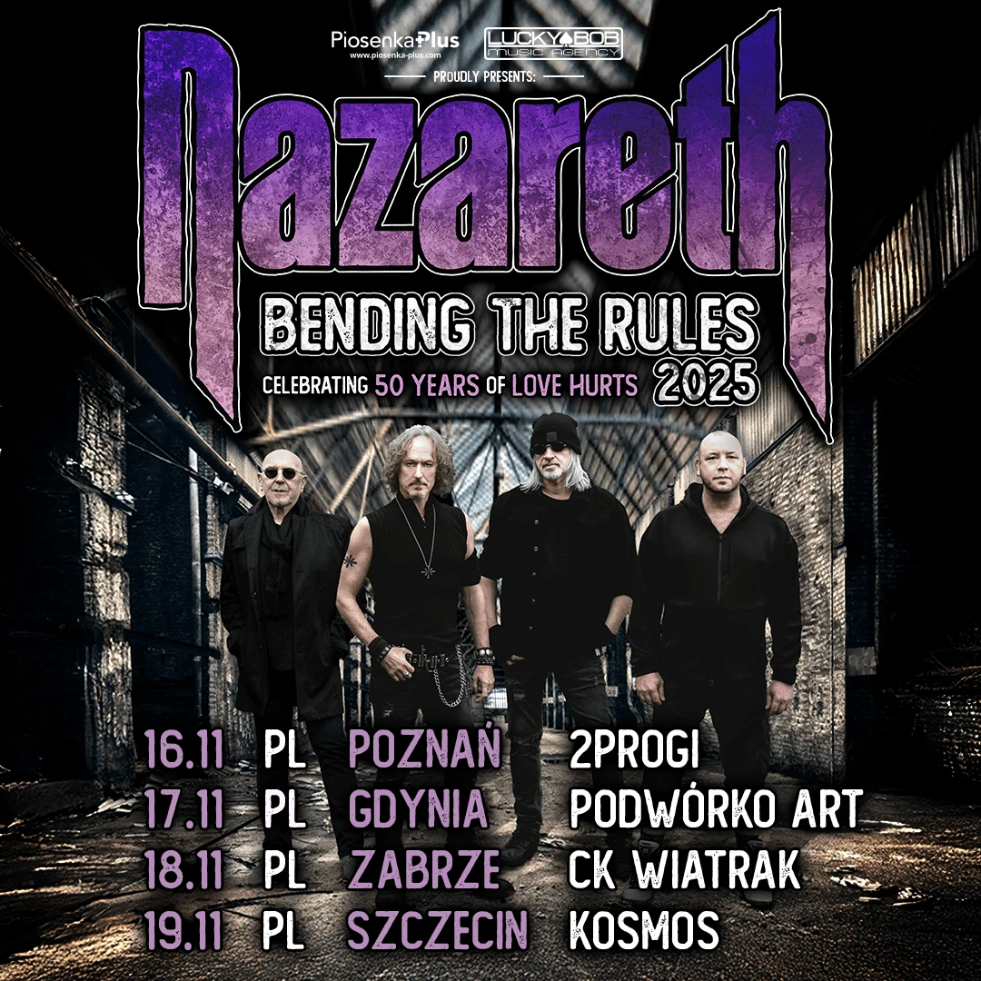 Nazareth - Bending The Rules Poland Tour 2025 | Szczecin | bilety