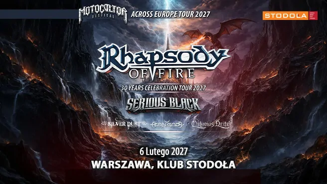 Motocultor Across Europe Tour 2027, Feat. Rhapsody of Fire, Serious Black & supports