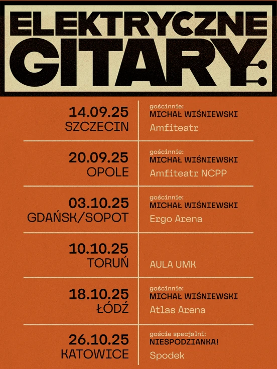 Elektryczne Gitary „W cieniu sufitów”