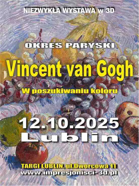 Niezwykła wystawa 3D, VINCENT VAN GOGH. Okres paryski - W poszukiwaniu koloru