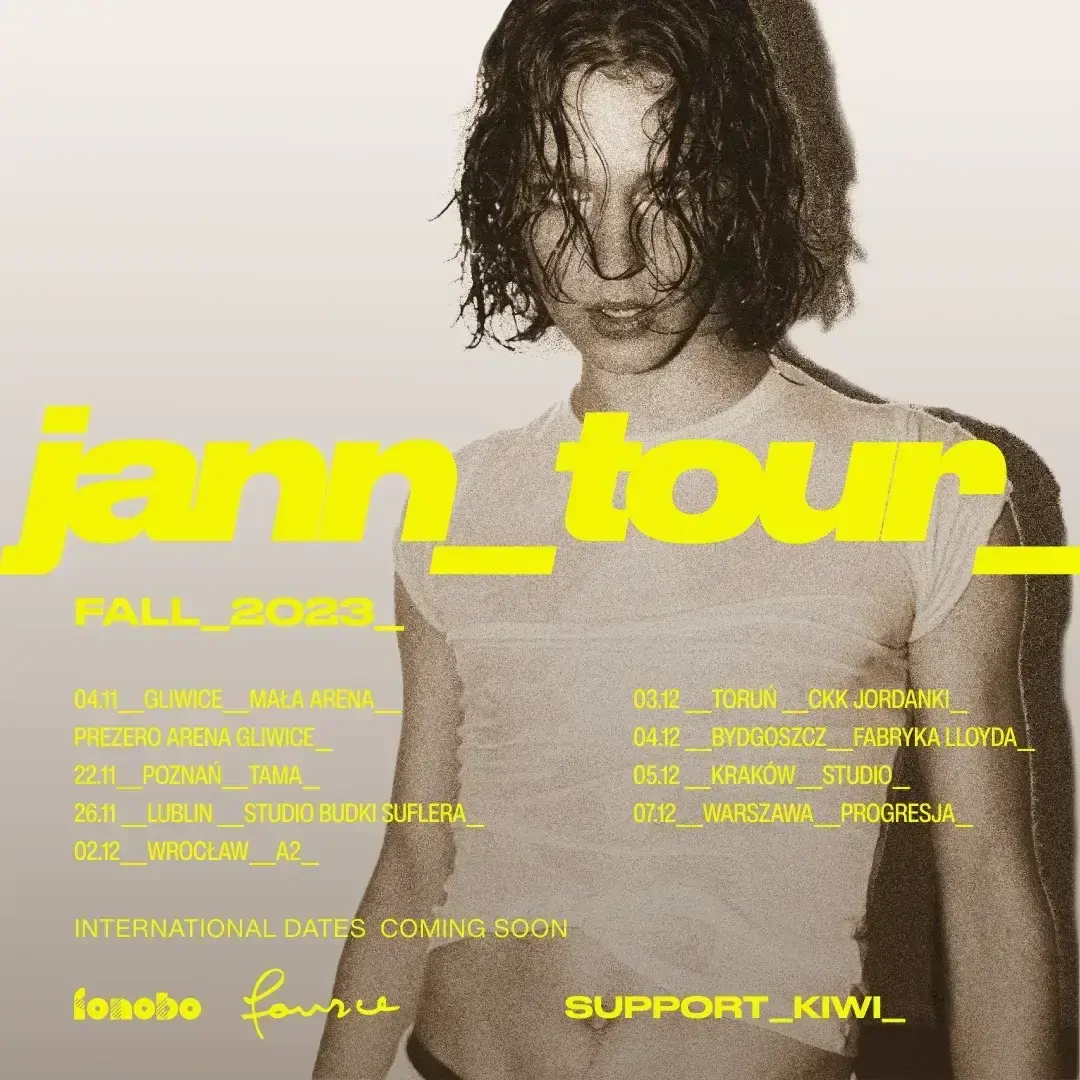 Jann Tour Fall 2023 | Koncerty Pop | bilety na eBilet.pl
