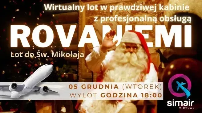 Lot do Rovaniemi (FI) do Św. Mikołaja! (SMR606)