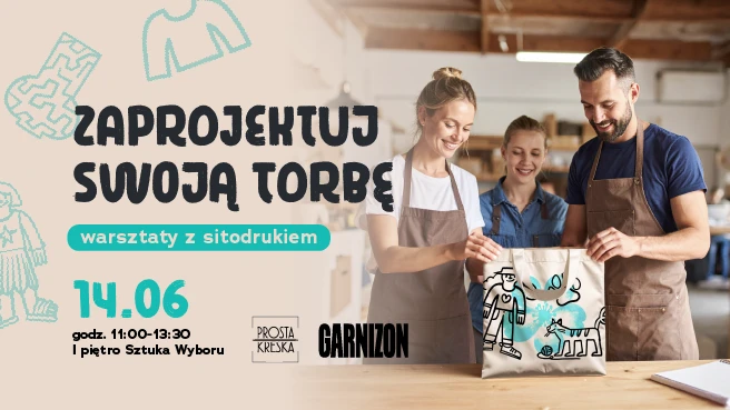 Rodzinne warsztaty z sitodruku - zaprojektuj swoją wyjątkową torbę! 