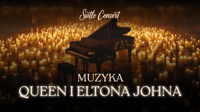 Muzyka Queen i Eltona Johna przy świecach