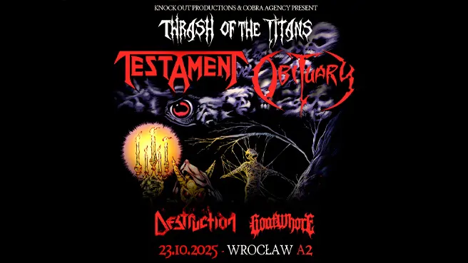 Thrash of the Titans: Testament, Obituary + Destruction + Goatwhore