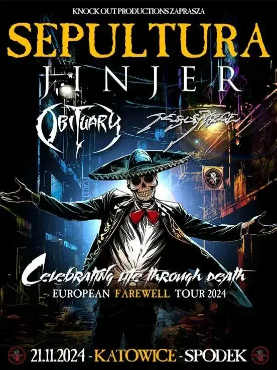 Sepultura + Jinjer + Obituary + Jesus Piece