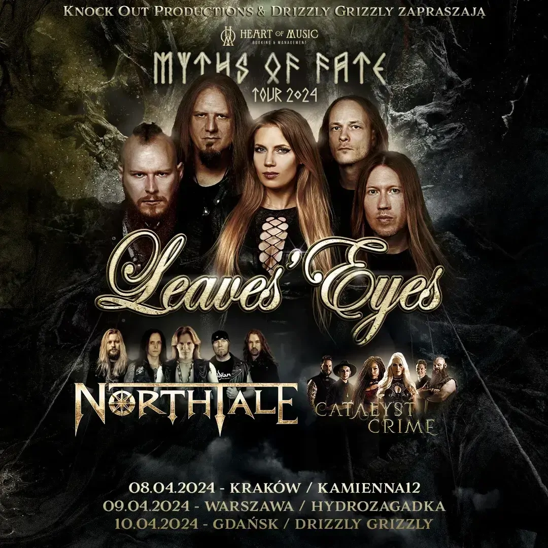 Leaves' Eyes + Northtale + Catalyst Crime Koncerty Metal bilety na