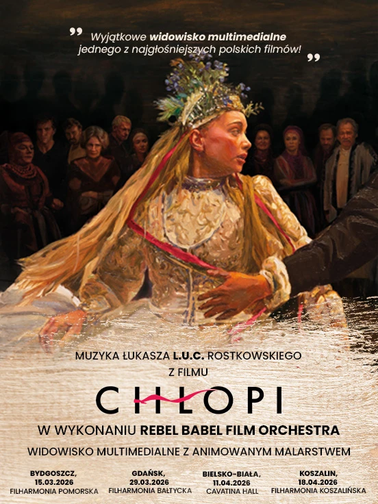 Muzyka z filmu "Chłopi" na żywo z animowanym malarstwem