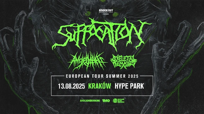 Suffocation + Angelmaker + Skeletal Remains