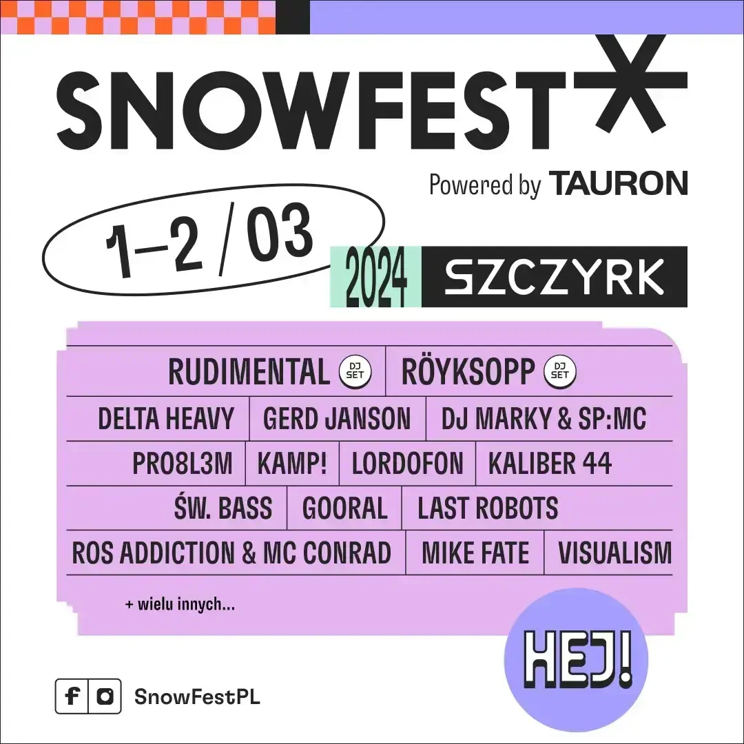 SnowFest Festival 2023 Bilety Artyści LineUp eBilet.pl