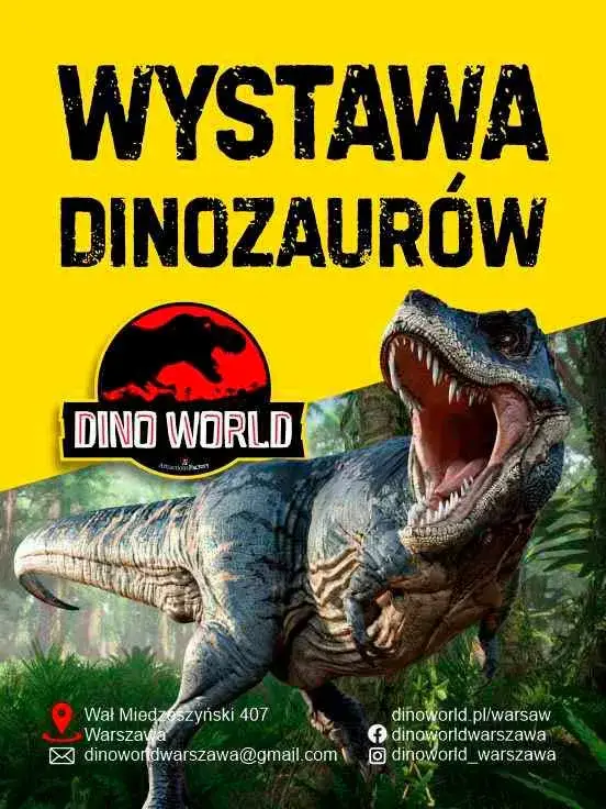 Dino world - wystawa dinozaurów Warszawa