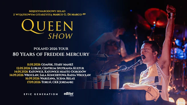 Queenshow – Poland 2026 Tour: 80 Years of Freddie Mercury