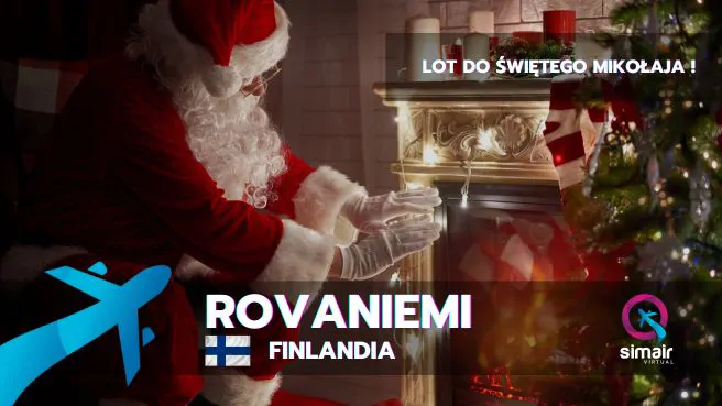 Pasażerski lot do Świętego Mikołaja - Rovaniemi!