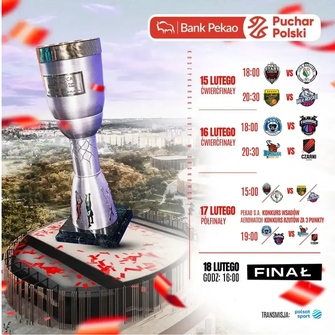 Pekao S.A. Puchar Polski Koszykarzy 2024 Sporty drużynowe bilety na eBilet.pl