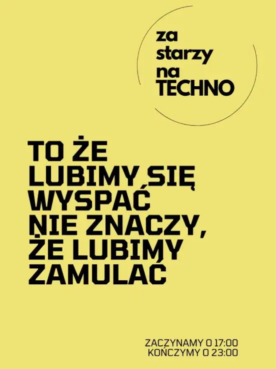 Za Starzy Na Techno