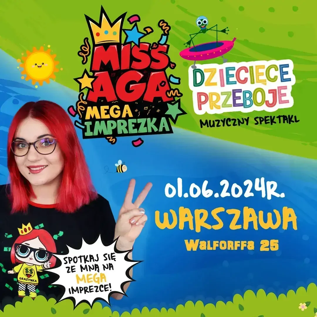 Miss Aga Mega Imprezka Atrakcje Dla Rodziny Bilety Na EBilet pl miss-aga-mega-imprezka-atrakcje-dla-rodziny-bilety-na-ebilet-pl