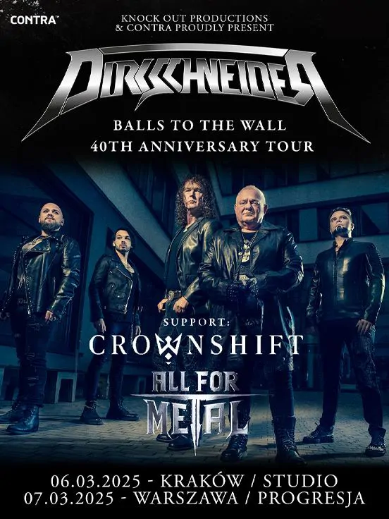 Dirkschneider "Balls To The Wall - 40th Anniversary Tour"