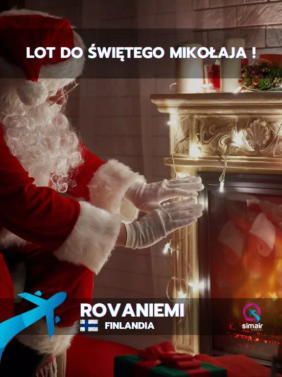 Pasażerski lot do Świętego Mikołaja - Rovaniemi!