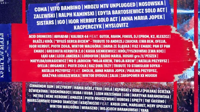Męskie Granie lineup