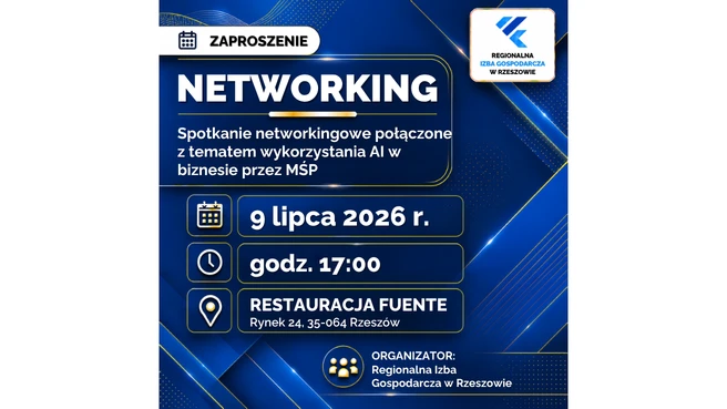Regionalna Izba Gospodarcza w Rzeszowie: spotkanie networkingowe połączone z tematem wykorzystania AI w biznesie
