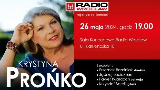 Krystyna Prońko w Sali Koncertowej Radia Wrocław