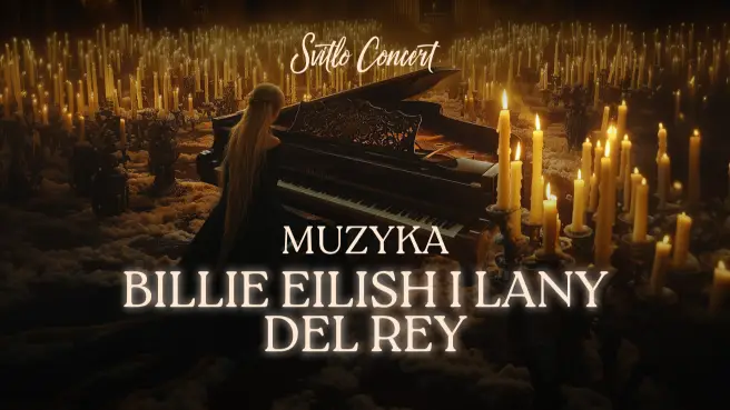 Muzyka Billie Eilish i Lany Del Rey przy świecach