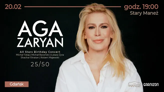 Aga Zaryan: All Stars Birthday Concert 25/50 w Gdańsku