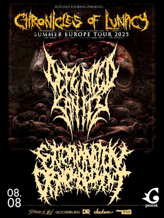 Defeated Sanity & Extermination Dismemberment "Chronicles of Lunacy Summer Europe Tour 2025"