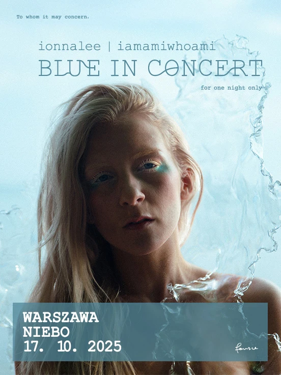 ionnalee | iamamiwhoami: BLUE IN CONCERT