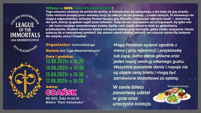 Gra „Liga Nieśmiertelnych”