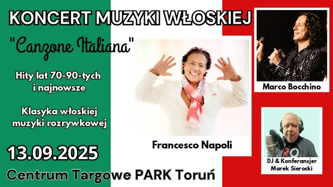 Koncert Muzyki Włoskiej "Canzone Italiana"