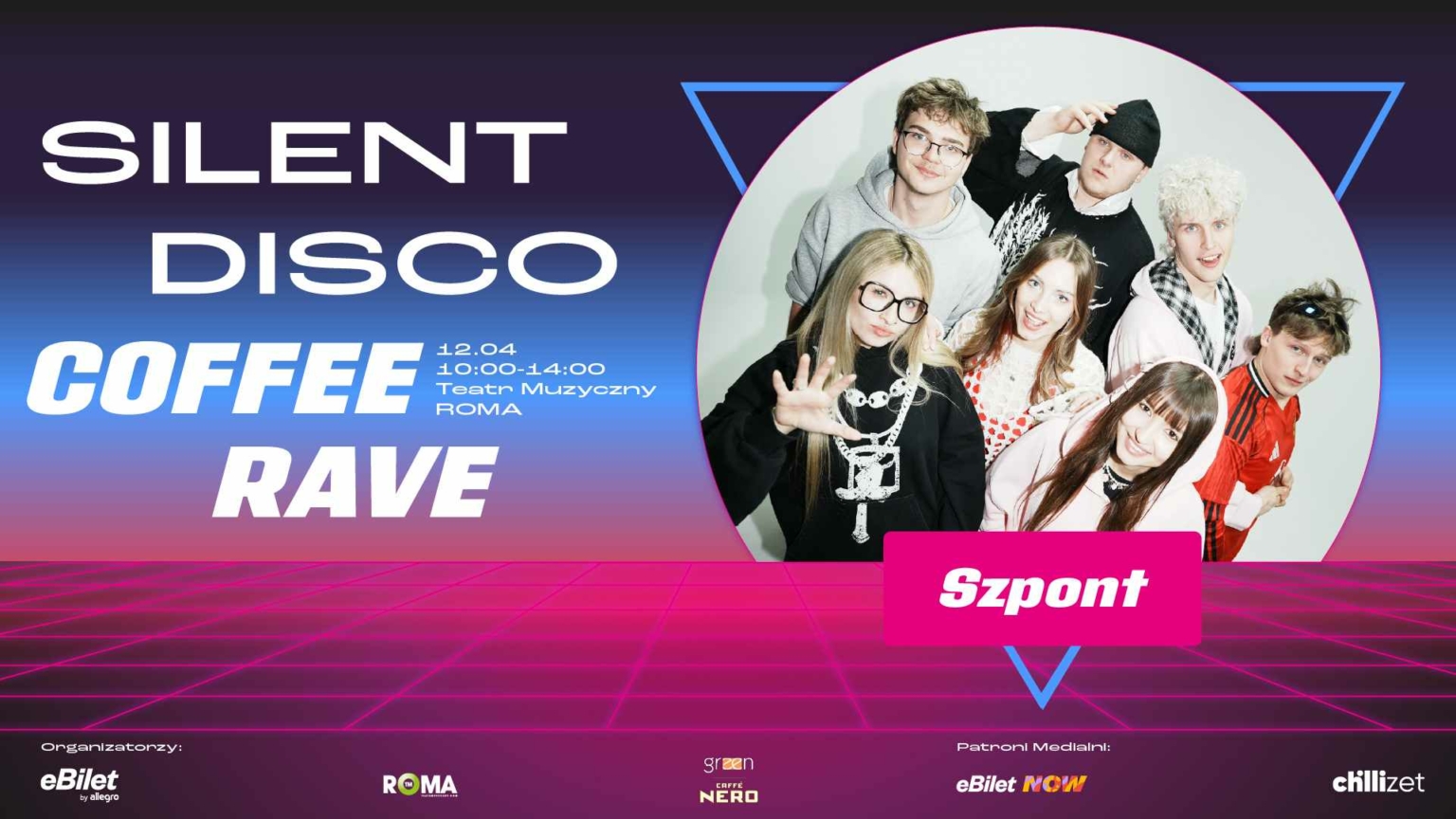 Golden Rave Roma Coś, czego nie doświadczycie nigdzie indziej. Silent Disco: Coffee Rave ...